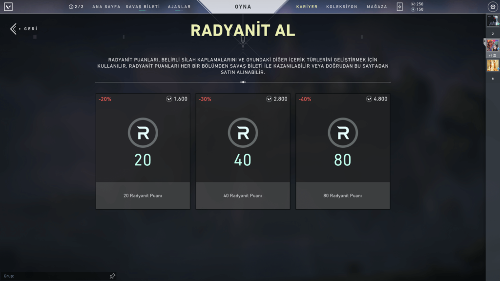 Valorant Radyanit Puanı Ne İşe Yarar?