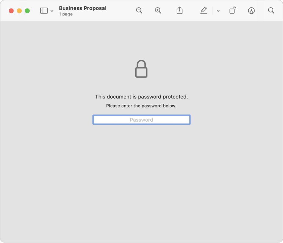 MacOS'ta Bir PDF Şifreleme