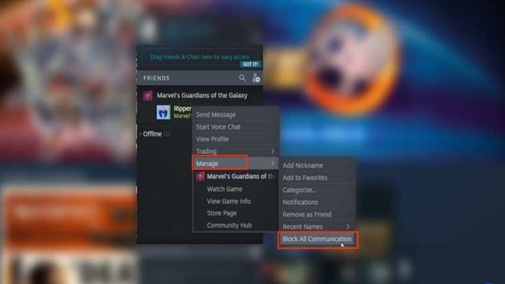 PC/Mobil Aracılığıyla Steam’de Bir Kişi Nasıl Engellenir?