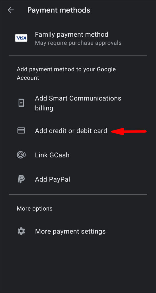 Google Play Store'da Kredi Kartı