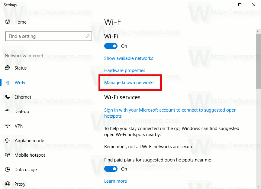 Windows'ta Kablosuz Ağ Profillerinizi Yönetme