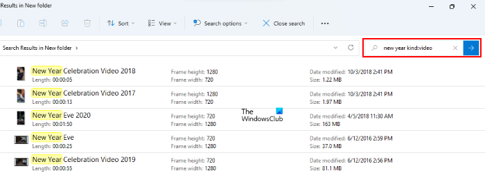 Windows'ta Tüm Video Dosyalarınızı Arama
