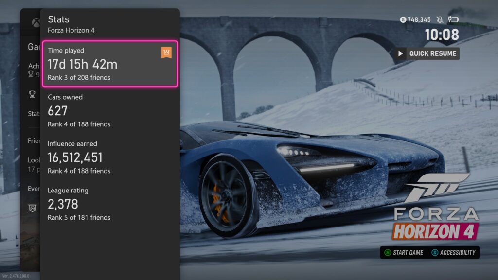 Xbox Oyun İstatistikleri