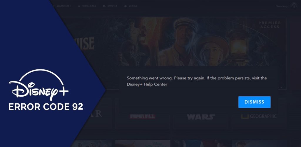 Disney Plus Hata Kodu 92