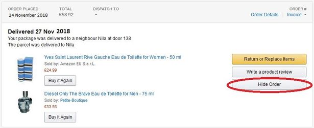 Amazon Siparişini Satın Alma Geçmişinizden Nasıl Gizleyebilirsiniz?