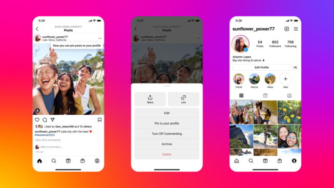 Instagram Profilinizdeki Gönderileri Sabitleme