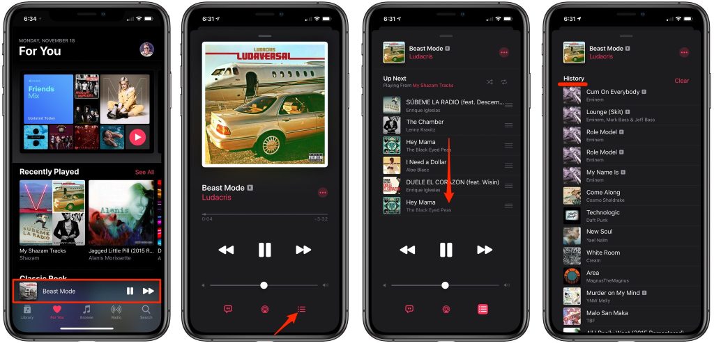 Apple Music'te Dinleme Geçmişinizi Nasıl Yönetebilirsiniz?