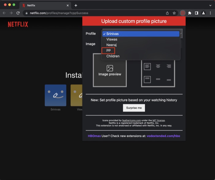 Netflix'te Özel Bir Profil Resmi Ayarlama