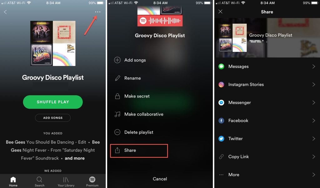iOS ve Mac'te Spotify Çalma Listeleri