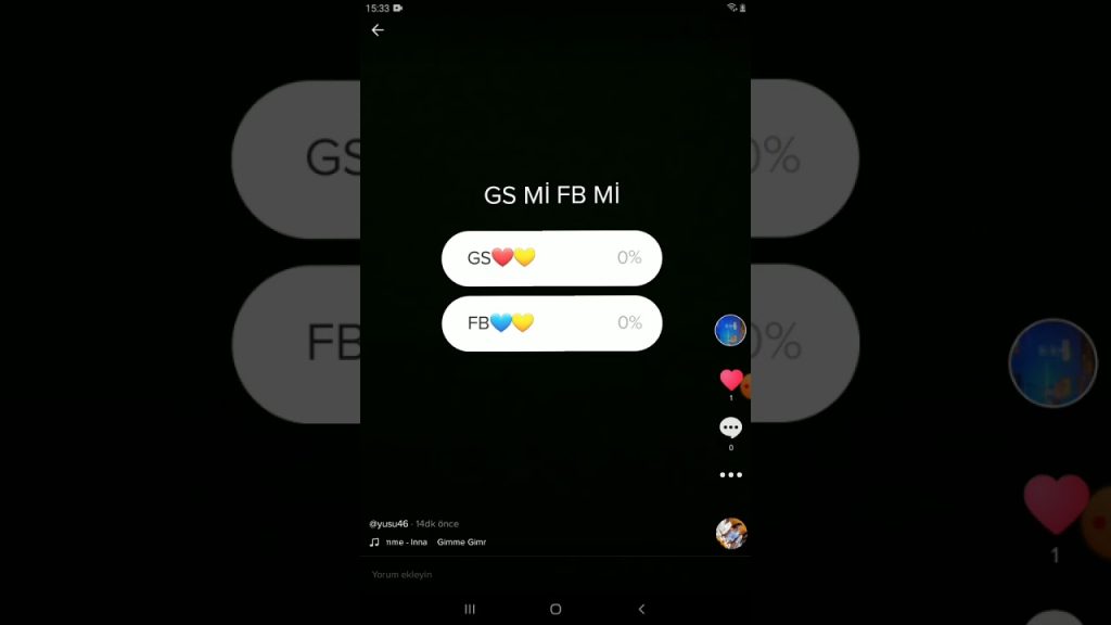 Tiktok Oylama Anketi