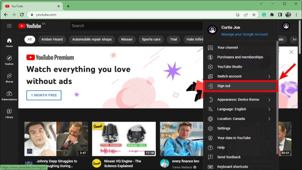 Herhangi Bir Cihazda YouTube’dan Çıkış Yapma