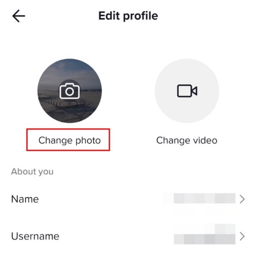 TikTok Profil Resmi Değiştirme