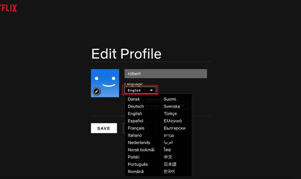 iPad'de Netflix'te Dil Değiştirme