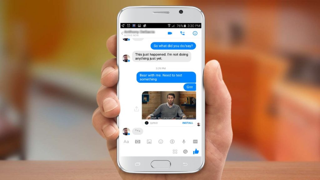 Facebook Messenger’da GIF Gönderme