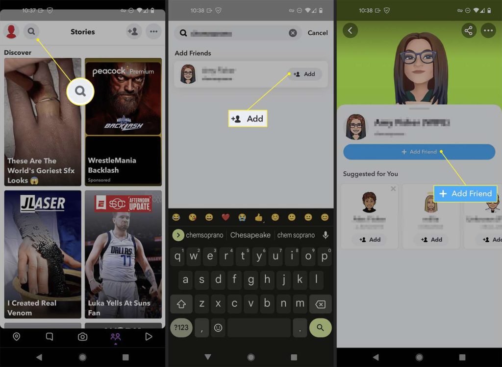 Snapchat'te Arkadaşları Nasıl Arayabilirim