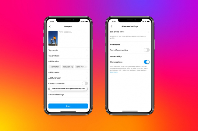 Instagram'da Altyazıları Açma Kapatma