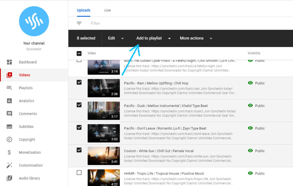 YouTube Oynatma Listesi Oluşturma