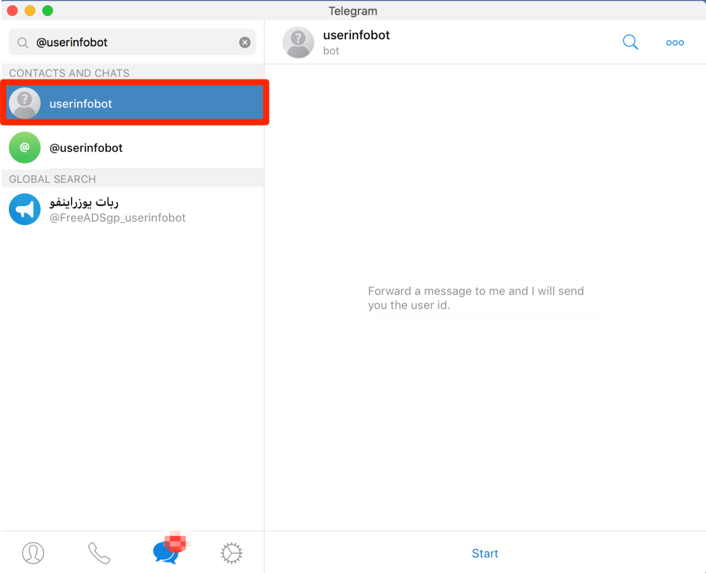 Telegram'da Kullanıcı Kimliği Bulma
