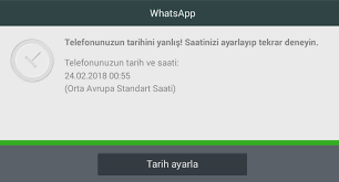 WhatsApp Tarih Hatası