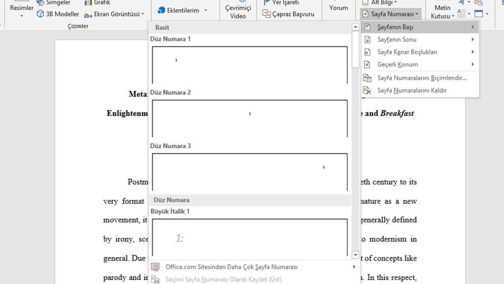 Microsoft Word Sayfa Ekleme Nasıl Yapılır?