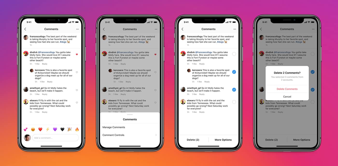 Instagram'da Birden Fazla Yorum Toplu Olarak Silme