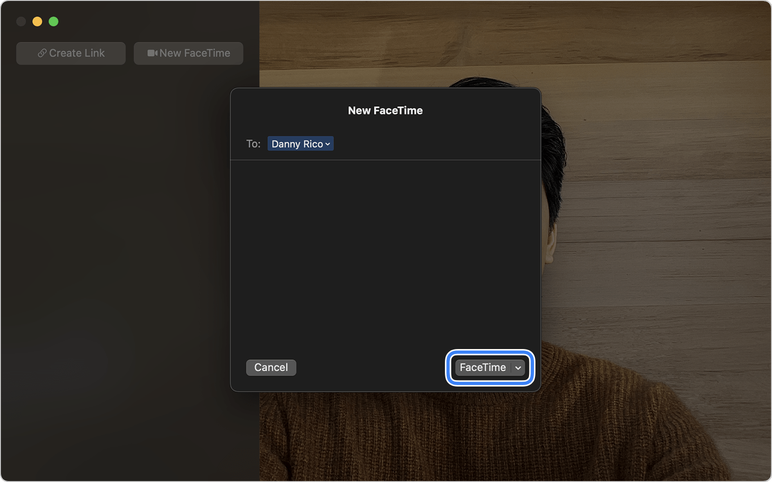 Mac'te FaceTime için Apple Kimliği Değiştirme