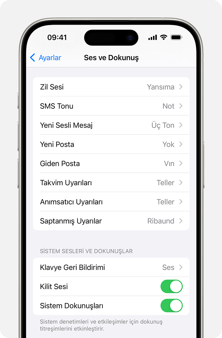 iPhone Mesaj Sesi Değiştirme