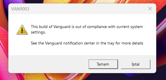 Valorant Van 9003 Hatası Nasıl Çözülür?