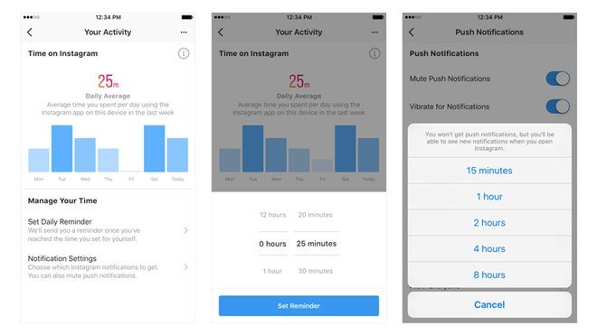 Instagram'da Geçirilen Süreye Bakmak